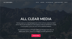 Desktop Screenshot of allclearmedia.com